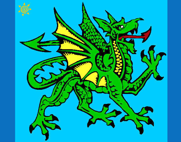 Dibujo Dragón agresivo pintado por gadiel13
