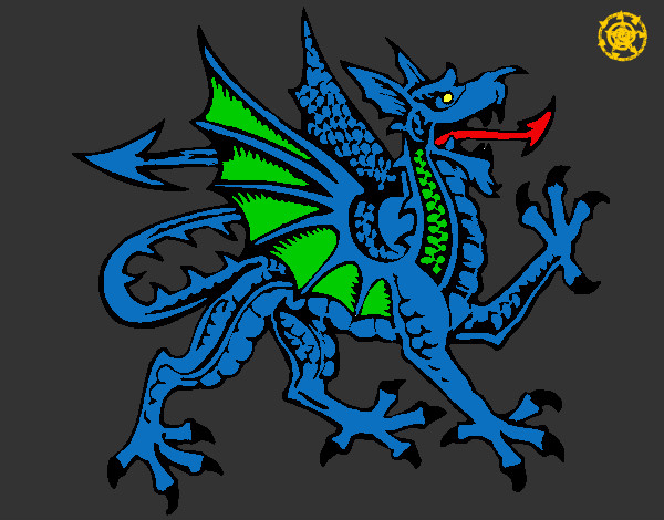 Dibujo Dragón agresivo pintado por gadiel13