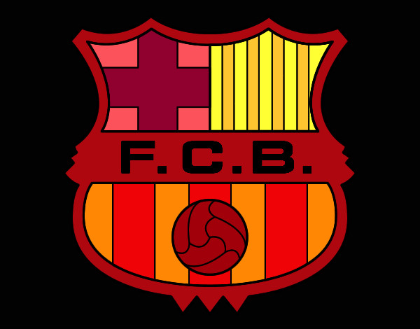 Dibujo Escudo del F.C. Barcelona pintado por alexalbert