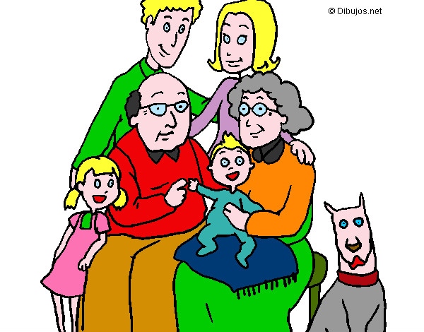 Dibujo Familia pintado por carrill