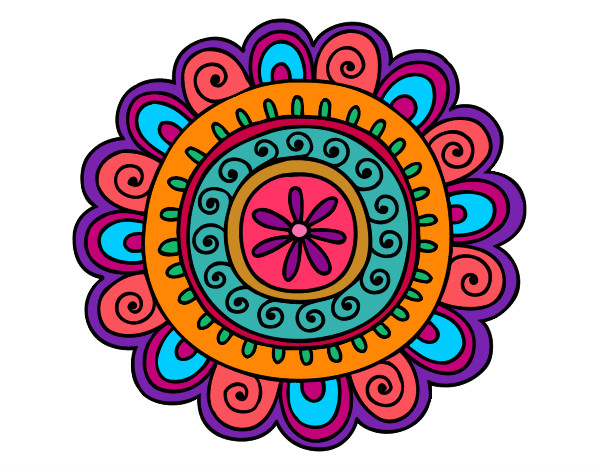 Dibujo Mandala alegre pintado por CandyRos