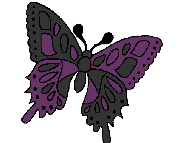 Dibujo Mariposa 2a pintado por Gatitalaes