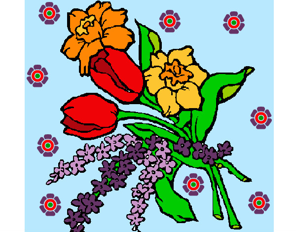 Dibujo Ramo de flores pintado por leire123
