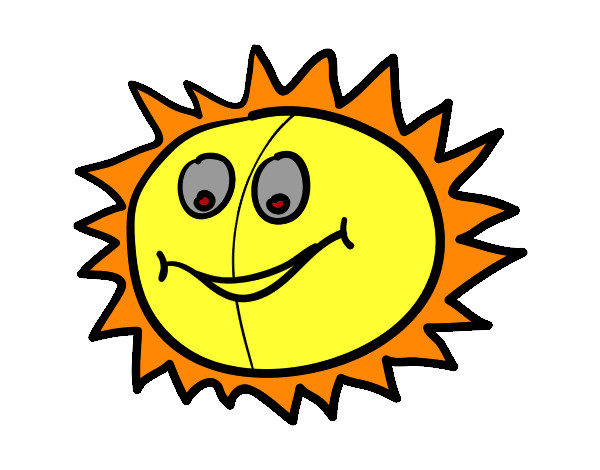 Dibujo Sol feliz pintado por sofjul