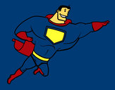 Dibujo Superhéroe grande pintado por Erickbb