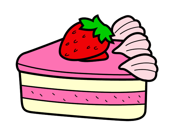 Dibujo Tarta de fresas pintado por guilmer