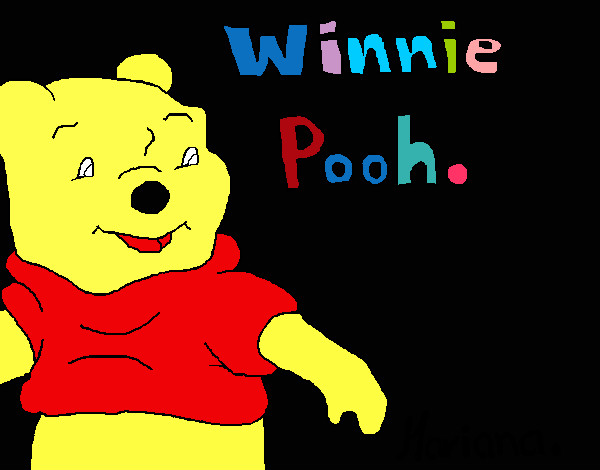 Dibujo Winnie Pooh pintado por akis