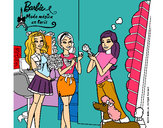 Dibujo Barbie de compras con sus amigas pintado por koalla