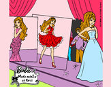 Dibujo Barbie, desfilando por la pasarela pintado por leire123