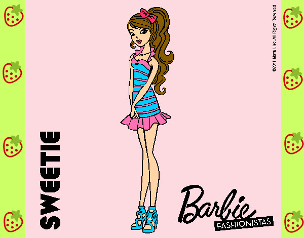 Dibujo Barbie Fashionista 6 pintado por leire123
