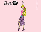 Dibujo Barbie flamenca pintado por leire123