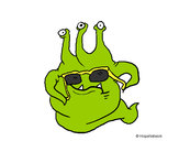 Dibujo Extraterrestre con gafas pintado por ivanzito