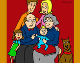 Dibujo Familia pintado por mis71051