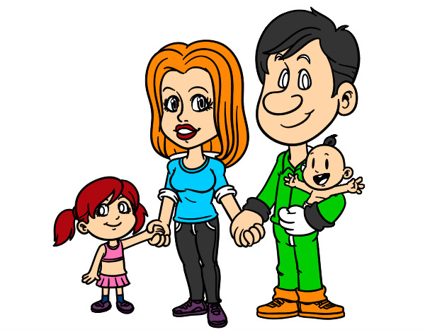 Dibujo Familia feliz pintado por agata7