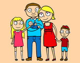Dibujo Familia unida pintado por mar654