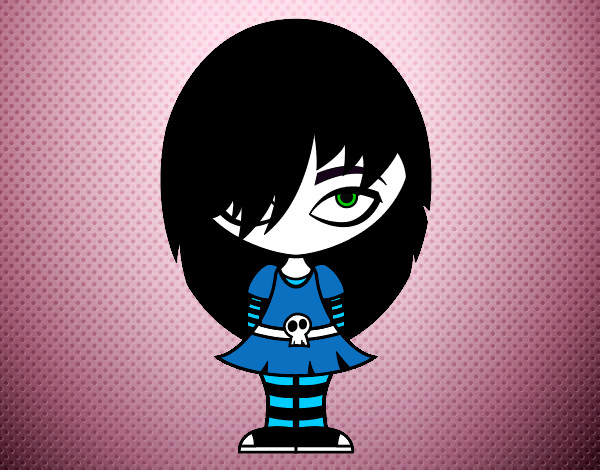 Dibujo Look Emo pintado por ale14