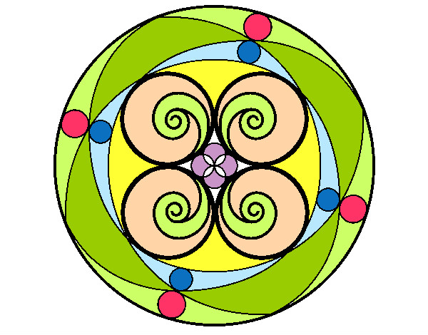 Dibujo Mandala 5 pintado por DannRive