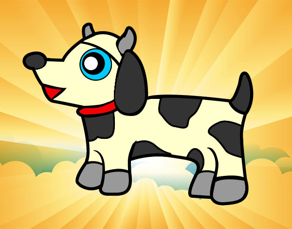 Dibujo Perro-vaca pintado por andypandy1