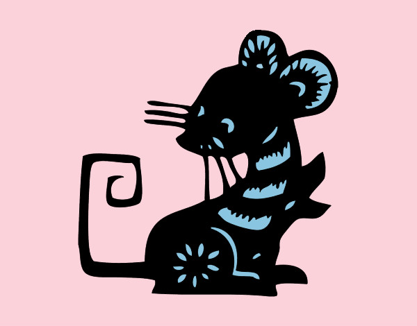 Dibujo Signo de la rata pintado por vitu12