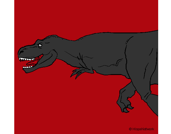 Dibujo Tiranosaurio rex pintado por roberto-25