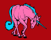 Dibujo Unicornio bravo pintado por 123refgigb