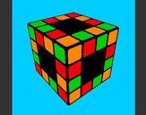 Dibujo Cubo de Rubik pintado por mis71051