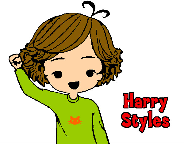 Dibujo Harry Styles pintado por Vaneana