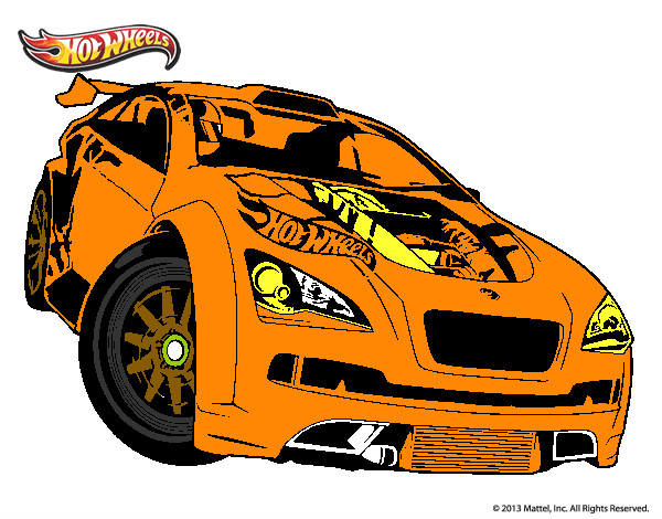 Dibujo Hot Wheels Megane Trophy pintado por dcueto