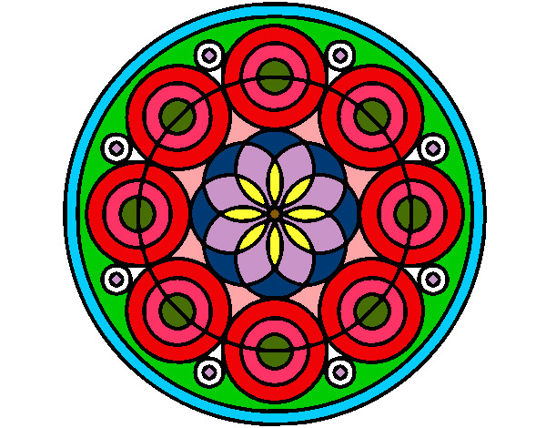 Dibujo Mandala 35 pintado por Chelita00