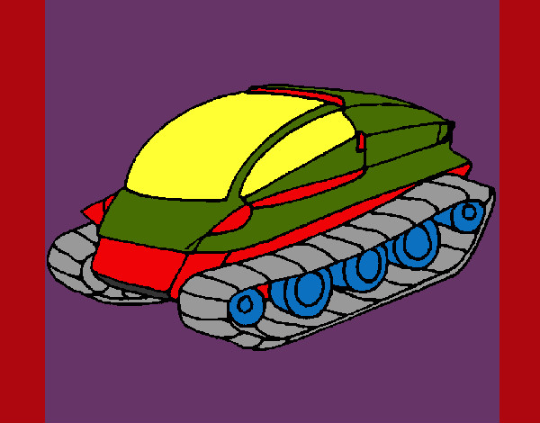 Dibujo Nave tanque pintado por enanin
