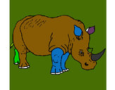 Dibujo Rinoceronte 3 pintado por Fiestapop