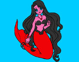 Dibujo Sirenita pintado por Thaiss