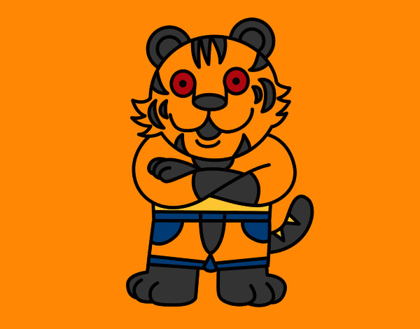 Tigre vestido