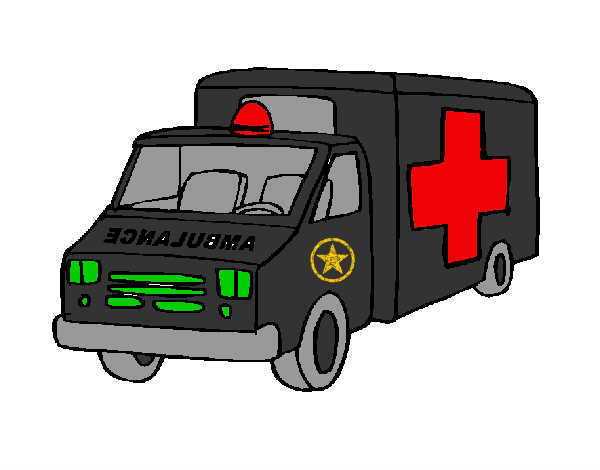Dibujo Ambulancia pintado por hatsel