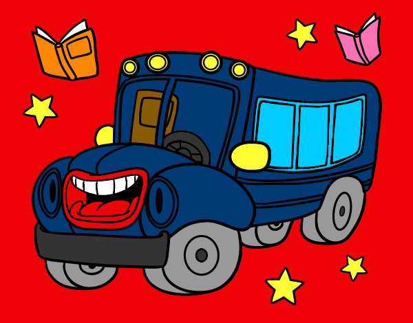 Dibujo Autobús animado pintado por Aincognito