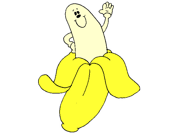 Dibujo Banana pintado por salla