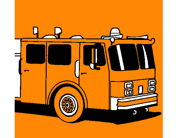 Dibujo Camión de bomberos pintado por FacuFonty