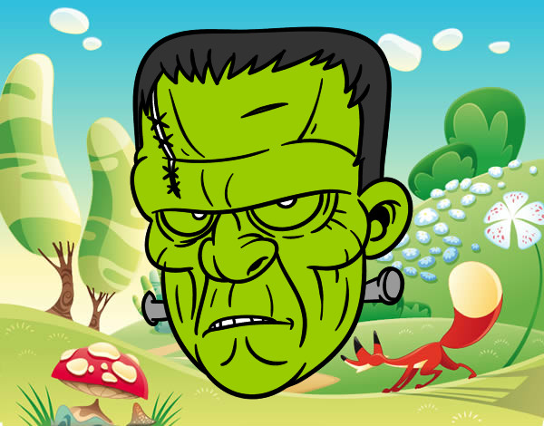 Dibujo Cara de Frankenstein pintado por Aincognito