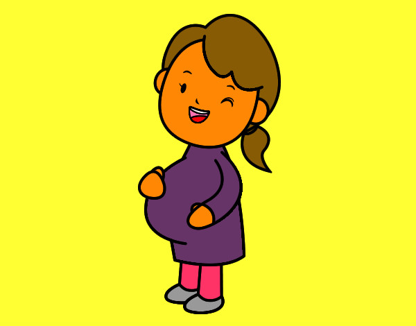Dibujo Chica embarazada pintado por Zorg