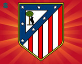 Dibujo Escudo del Club Atlético de Madrid pintado por Angolico