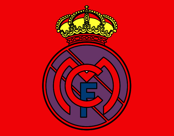 Dibujo Escudo del Real Madrid C.F. pintado por Aincognito