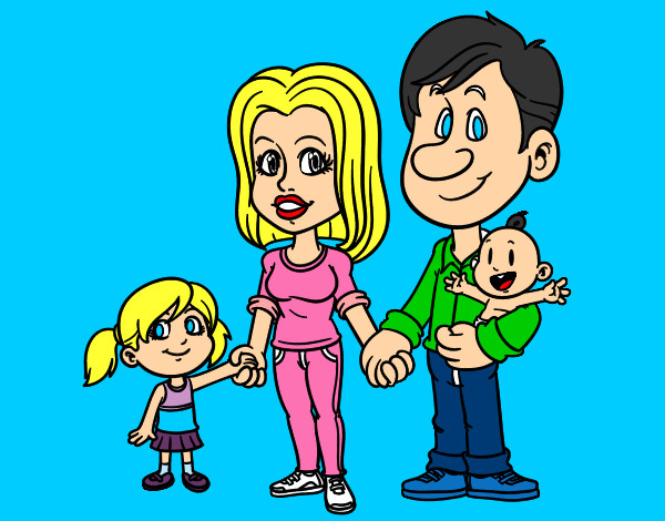 Dibujo Familia feliz pintado por sharlotte