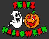 Dibujo Feliz Halloween pintado por LEGNA