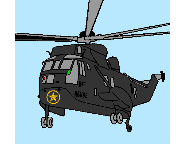 Dibujo Helicóptero al rescate pintado por hatsel