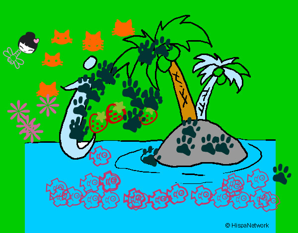 Dibujo Isla pintado por Pam-Abi