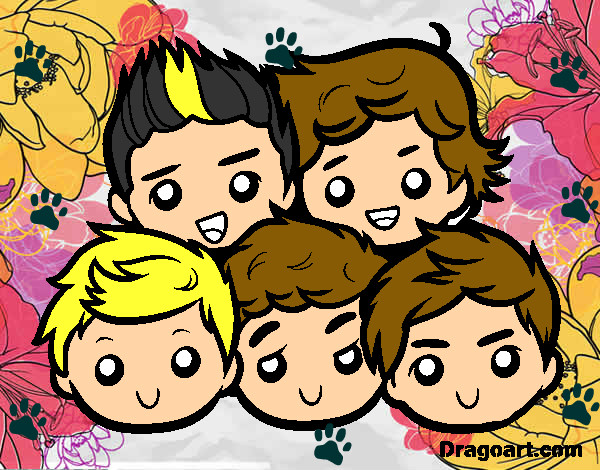 Dibujo One Direction 2 pintado por sandysotel