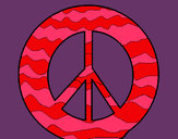 Dibujo Símbolo de la paz pintado por bricra