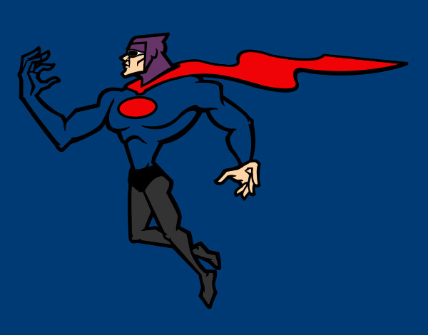 Dibujo Superhéroe poderoso pintado por Aincognito