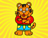 Dibujo Tigre vestido pintado por AJCM