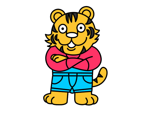 Dibujo Tigre vestido pintado por jose11